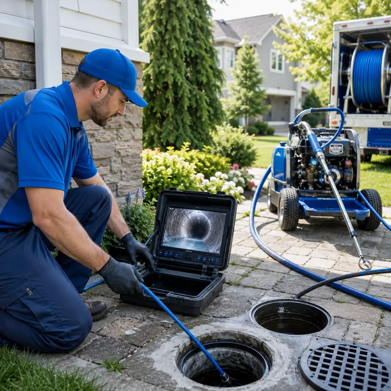 Outdoor drain cleaning professionals serving Port Royal, KY